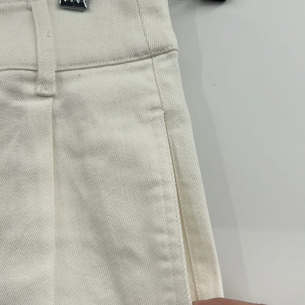 🆕Generation Love Mona High Waist Cuffed Denim White Shorts Classic Fit - Picture 11 of 13